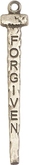 14KT GOLD FORGIVEN NAIL MEDAL