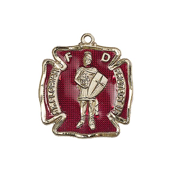 14KT GOLD ST FLORIAN MEDAL