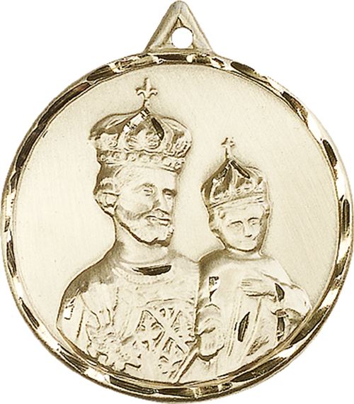 14KT GOLD ST JOSEPH MEDAL - 1 3/8" x 1 1/4"