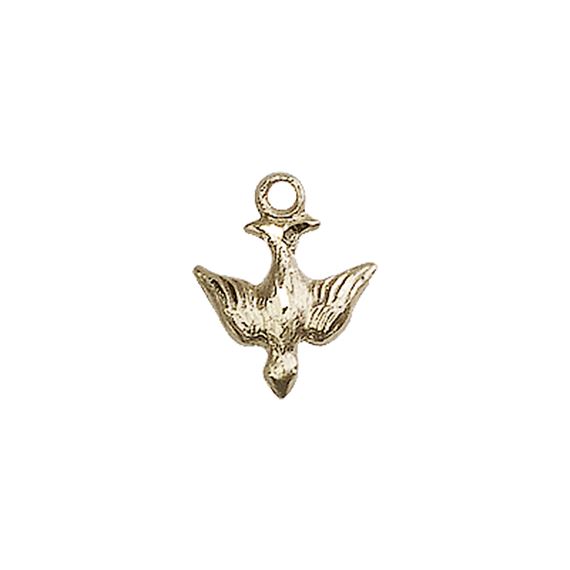 14KT GOLD HOLY SPIRIT MEDAL - 1/2" x 3/8"
