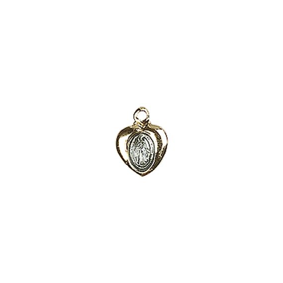 14KT GOLD MIRACULOUS MEDAL - 1/4" x 1/8"