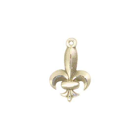 STERLING SILVER FLEUR DE LIS MEDAL