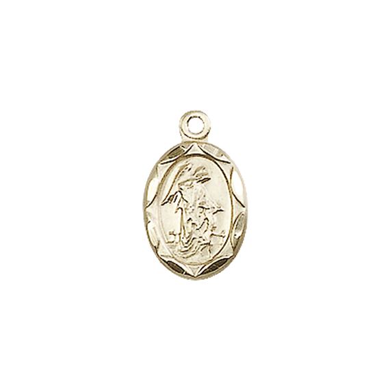14KT GOLD GUARDIAN ANGEL MEDAL - 1/2" x 1/4"