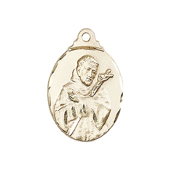 STERLING SILVER ST FRANCIS MEDAL