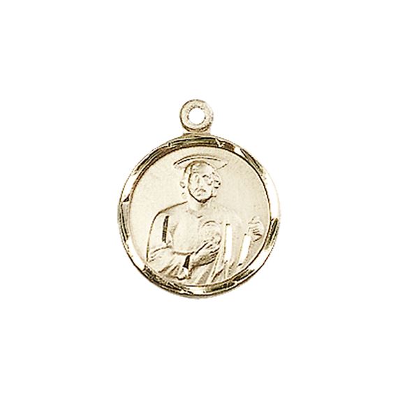 14KT GOLD ST JUDE MEDAL - 5/8" x 1/2"