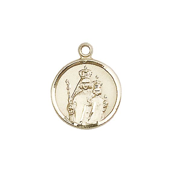 14KT GOLD OUR LADY OF CONSOLATION MEDAL - 5/8" x 1/2"