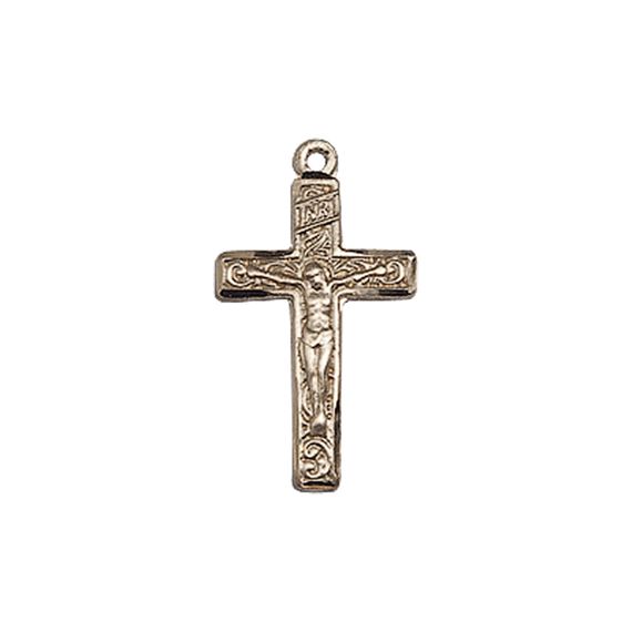 14KT GOLD CRUCIFIX MEDAL
