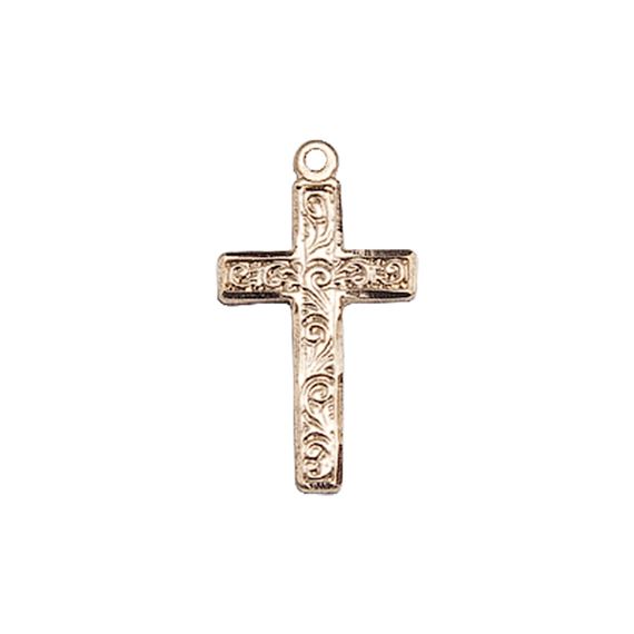 14KT GOLD CROSS MEDAL