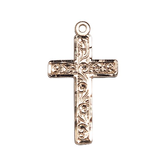 14KT GOLD CROSS MEDAL