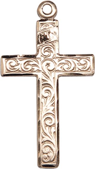 14KT GOLD CROSS MEDAL