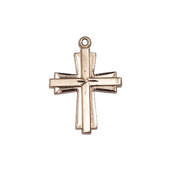 14KT GOLD CROSS MEDAL