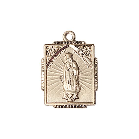 14KT GOLD OUR LADY OF GUADALUPE MEDAL