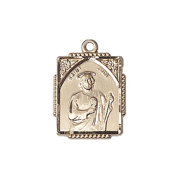 14KT GOLD ST JUDE MEDAL