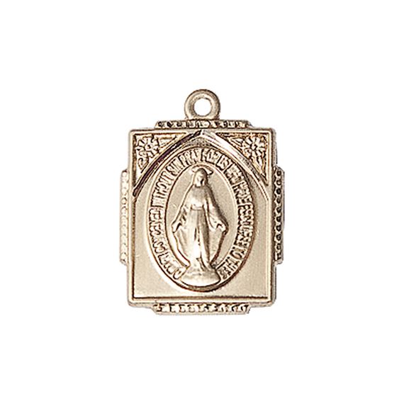 14KT GOLD MIRACULOUS MEDAL