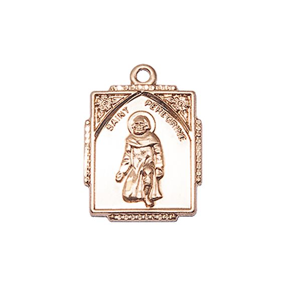 14KT GOLD ST PEREGRINE MEDAL