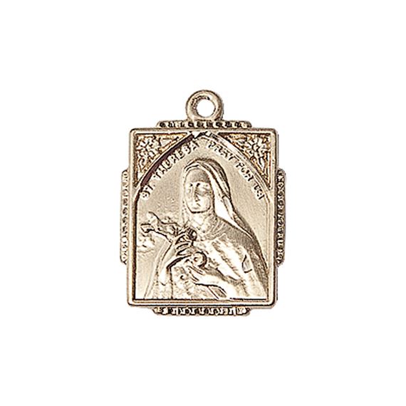 14KT GOLD ST THERESA MEDAL