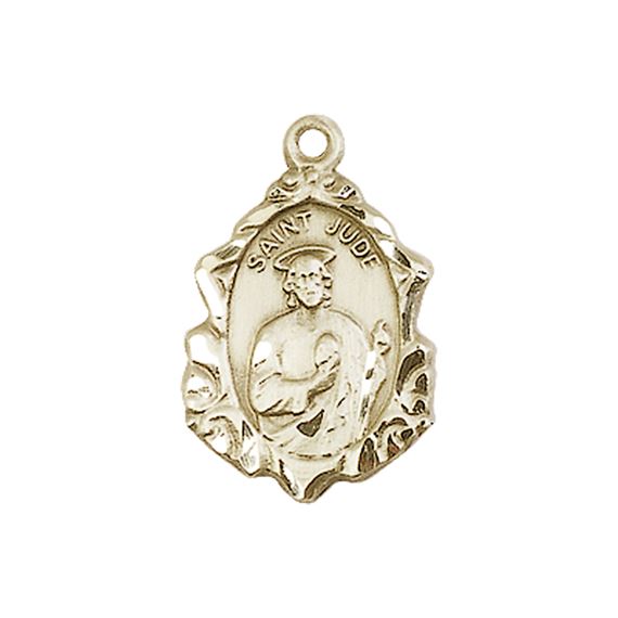 14KT GOLD ST JUDE MEDAL