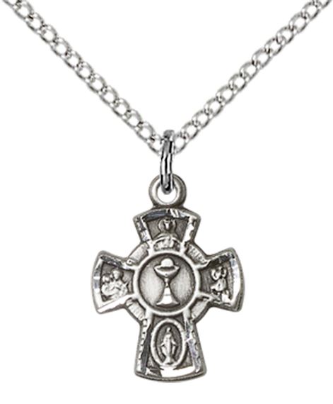 STERLING SILVER 5-WAY - CHALICE PENDANT WITH CHAIN - 1/2" x 3/8"
