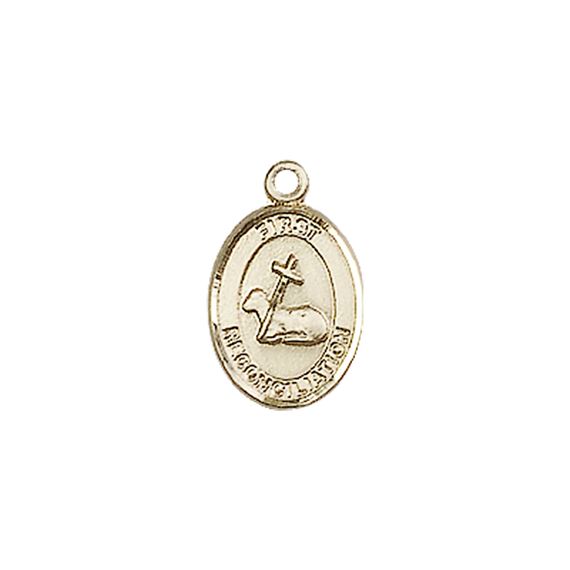 14KT GOLD FIRST RECONCILIATION MEDAL - 1/2" x 1/4"