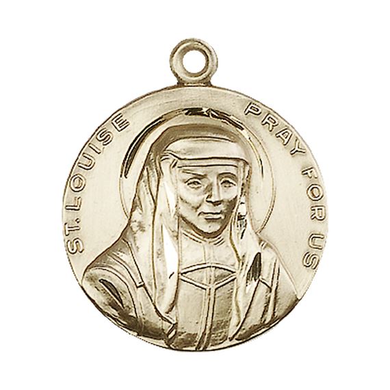14KT GOLD ST LOUISE MEDAL