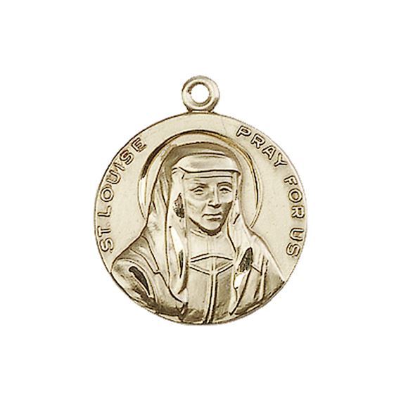 14KT GOLD ST LOUISE MEDAL