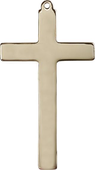 14KT GOLD CHOIR CROSS MEDAL - 2 1/2" x 1 3/8"