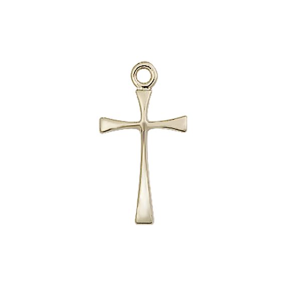 14KT GOLD MALTESE CROSS MEDAL - 3/4" x 3/8"