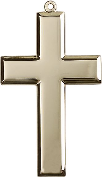 14KT GOLD CROSS MEDAL - 1 7/8" x 1"