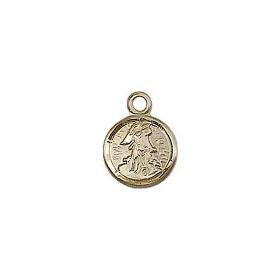 14KT GOLD GUARDIAN ANGEL MEDAL - 3/8" x 1/4"