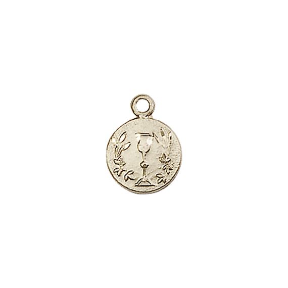 14KT GOLD EUCHARISTIC CHALICE MEDAL - 3/8" x 1/4"