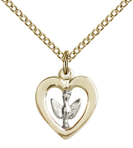 SS-GF HOLY SPIRIT PENDANT WITH CHAIN