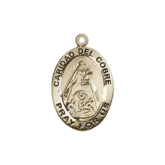 14KT GOLD CARIDAD DEL COBRE MEDAL