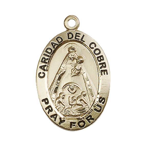 14KT GOLD CARIDAD DEL COBRE MEDAL