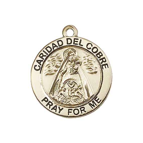 14KT GOLD CARIDAD DEL COBRE MEDAL