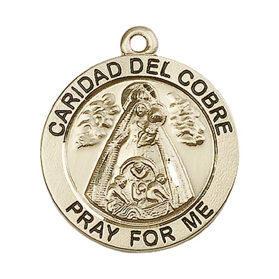 14KT GOLD CARIDAD DEL COBRE MEDAL