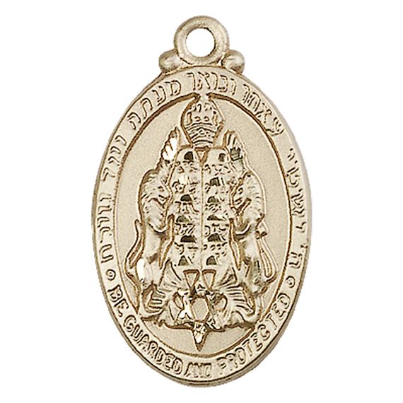 14KT GOLD JEWISH PROTECTION MEDAL