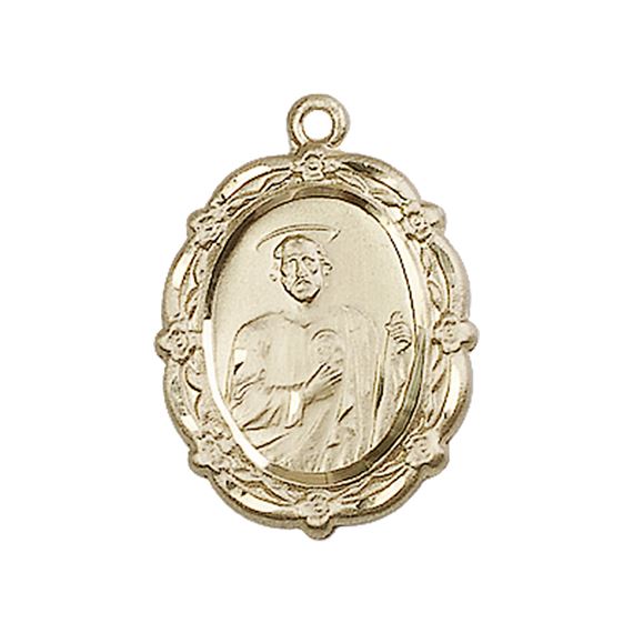 14KT GOLD ST JUDE MEDAL