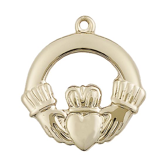 14KT GOLD CLAGGAGH MEDAL