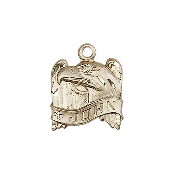 14KT GOLD ST JOHN MEDAL
