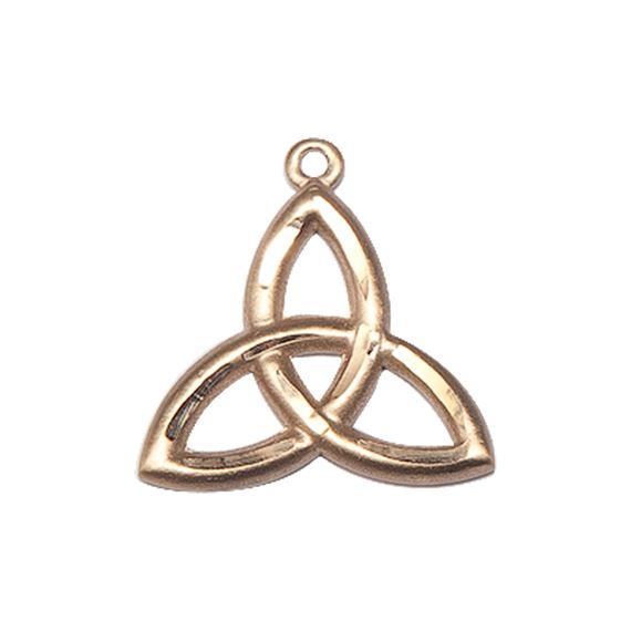 14KT GOLD TRINITY IRISH KNOT MEDAL