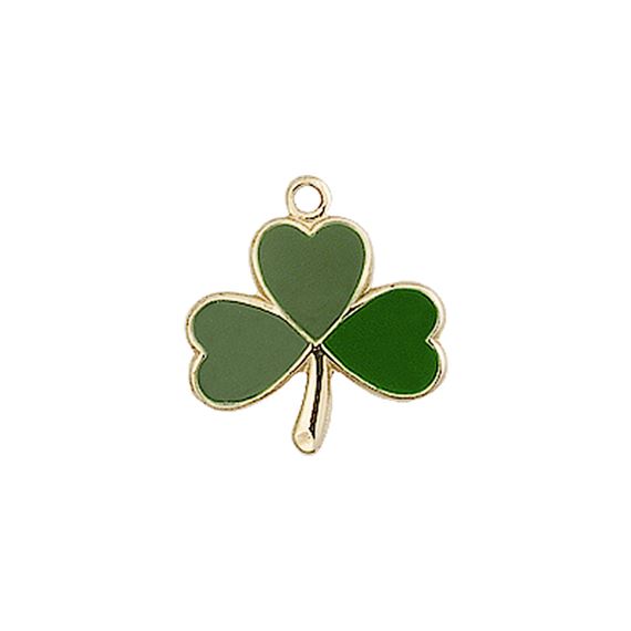 14KT GOLD SHAMROCK MEDAL - 1/2" x 1/2"