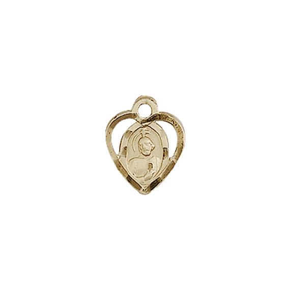 14KT GOLD ST JUDE MEDAL - 3/8" x 3/8"