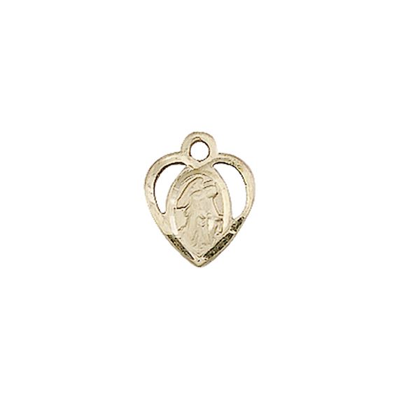 14KT GOLD GUARDIAN ANGEL MEDAL - 3/8" x 1/4"