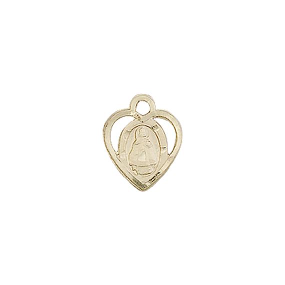 14KT GOLD INFANT MEDAL - 3/8" x 1/4"