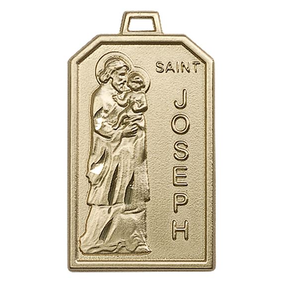 14KT GOLD ST JOSEPH MEDAL