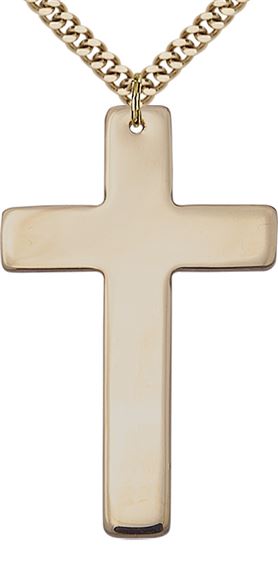 14KT GOLD FILLED CROSS PENDANT WITH CHAIN