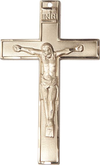 14KT GOLD CRUCIFIX MEDAL