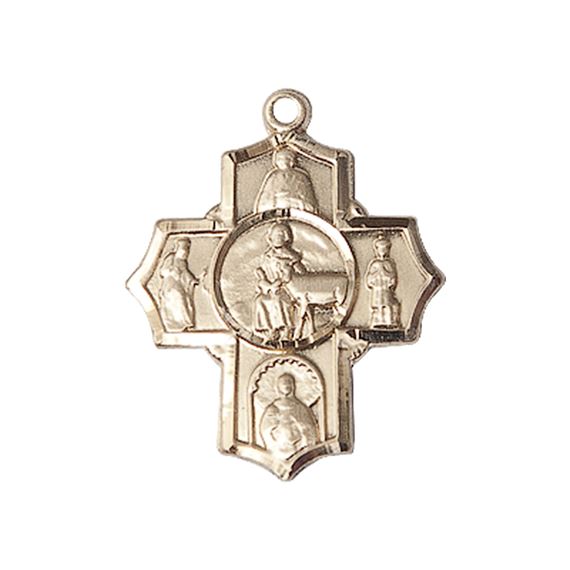 14KT GOLD 5-WAY SPECIAL NEEDS MEDAL