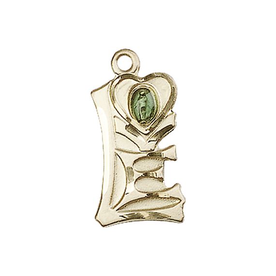 14KT GOLD MIRACULOUS MEDAL - 3/4" x 3/8"