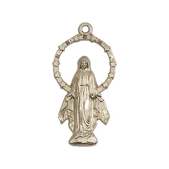 14KT GOLD MIRACULOUS MEDAL